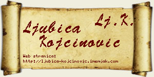 Ljubica Kojčinović vizit kartica